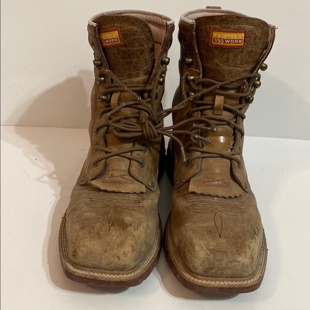 Mens Twisted X Work MXALW01 Size 10EE Waterproof Boots - Picture 2 of 15